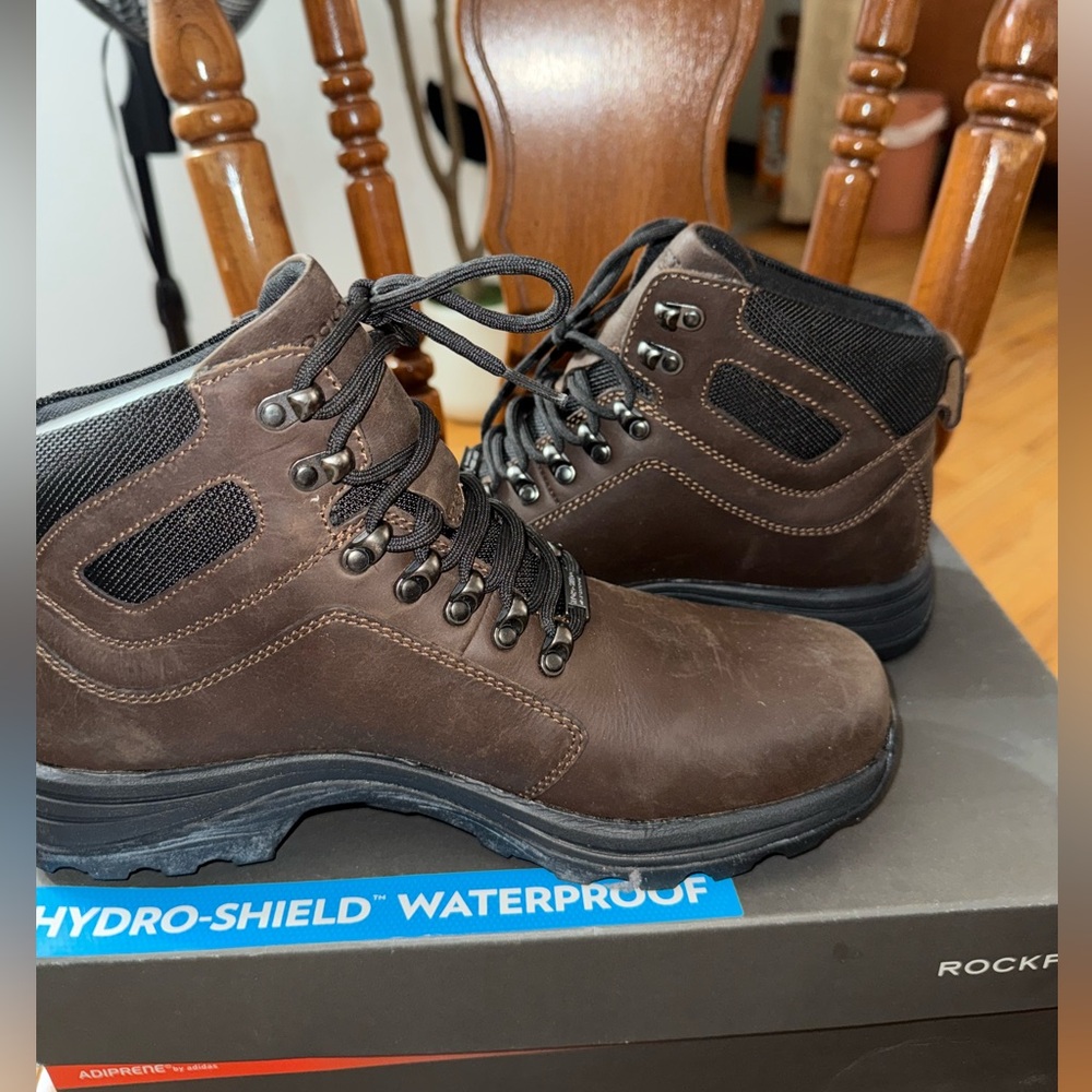 Rockport Men's Dark Brown Waterproof Boots